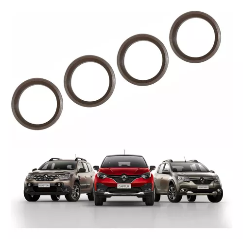 Kit 4 Anel Centralizador de Roda Todos Renault Suzuki Toyota 71.9mm x 60,1mm Cor Marron