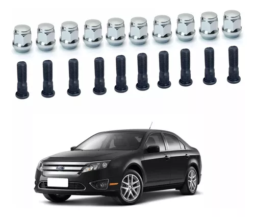 Kit 10 Prisioneiro 10 Porca De Roda Fusion 2015 2016 17 18