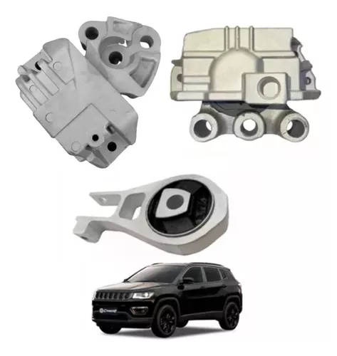 Kit 3 Coxim Calço Motor E Cambio Jeep Compass 2.0 Flex