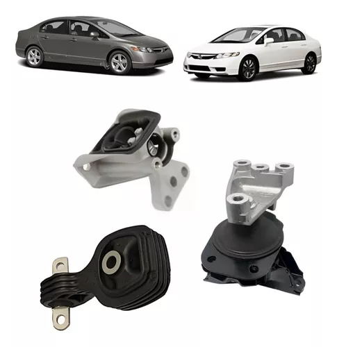 Kit 3 Coxim Motor Cambio New Civic Automático 2007/2011