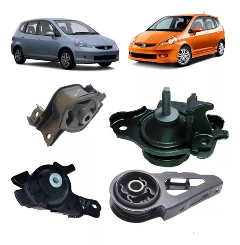 Kit 4 Calco Coxim Motor Câmbio Honda Fit 2003 A 2008 Manual