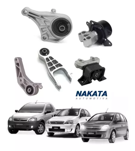 Kit 5 Coxim Calço Motor Câmbio Corsa Meriva Montana 1.4 1.8