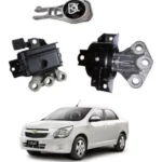 Kit Coxim Motor Direito Esquerdo+coxim Cambio Prisma Manual