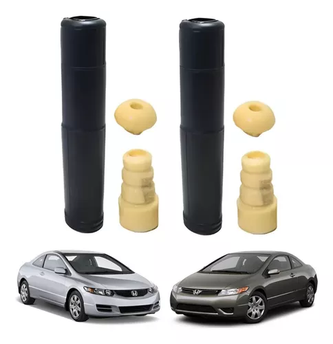 Par Batente Coifa Amortecedor Traseiro New Civic 2007 A 2011