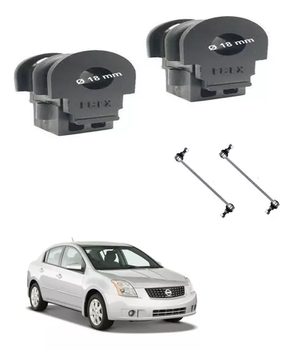 Par Bieleta E Bucha Da Barra Dianteira Nissan Sentra 13 À 17 - Imagem 3