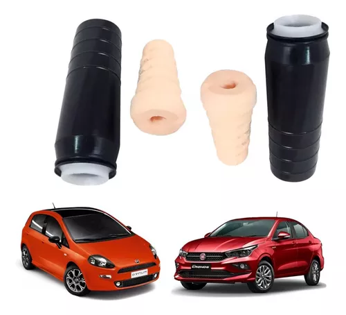 Par Kit Batente + Coifa Do Amortecedor Traseiro Fiat Cronos