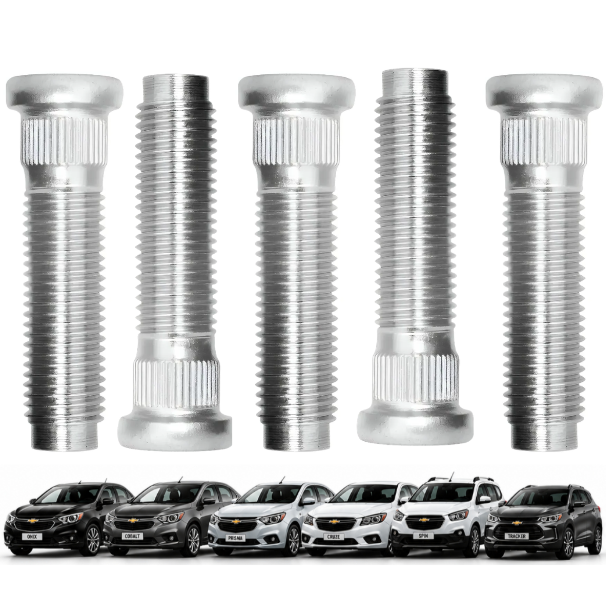 Kit C/20 Parafuso Prisioneiro De Roda Trailblazer 2013 14 15 16 17 A 20 longo 55,5mm