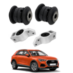 Kit C/ 4 Buchas de Bandeja Balanca Dianteira Audi Q3 Passat Tiguan 3C0199231A+1K0407182A